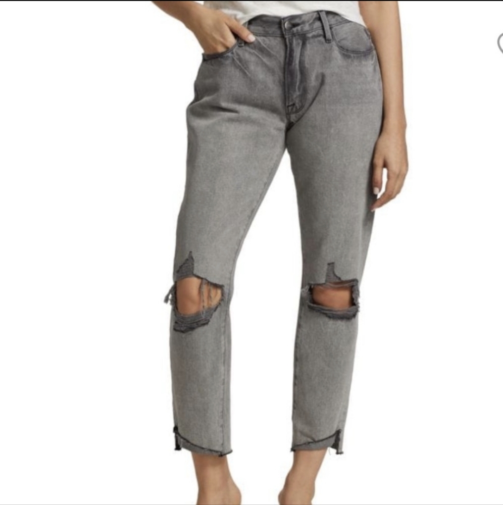 Frame Le Garcon Crop Mid-Rise Jeans